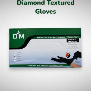 ⁠Diamond Grip Textured Nitrile Gloves Carton (10 Boxes)